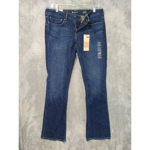 Levis Jeans Womens 30x32 Blue Denim Slight Curve Bootcut Skinny Modern Rise